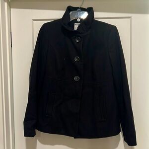 Old Navy ruffle neck pea coat